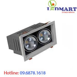 Đèn led âm trần vuông đôi rạng đông AT12 125x1259Wx2.DA