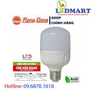 Đèn led đui xoáy cảm biến 15w rạng đông A70.RAD15W